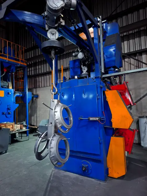 Equipamento de granalhagem na Fundição Conceito